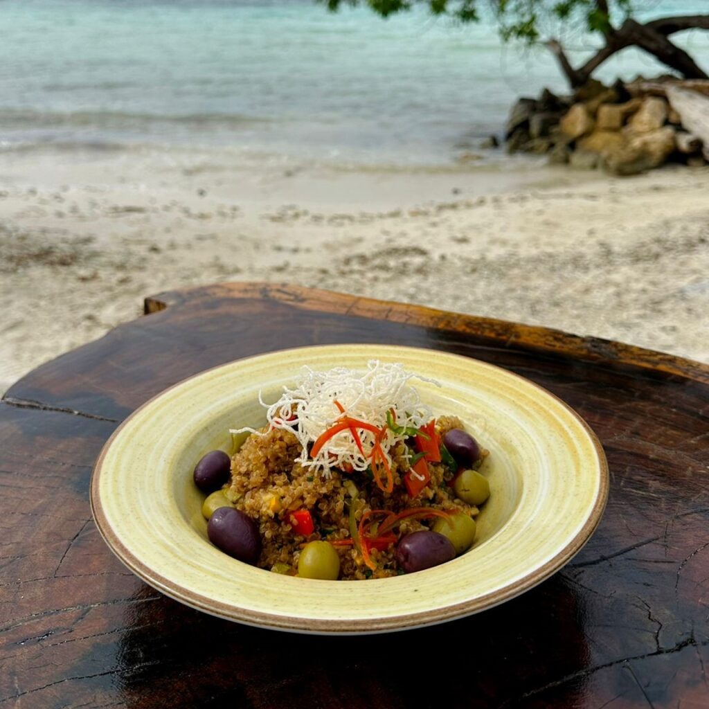 Paella de Quinua con vegetales