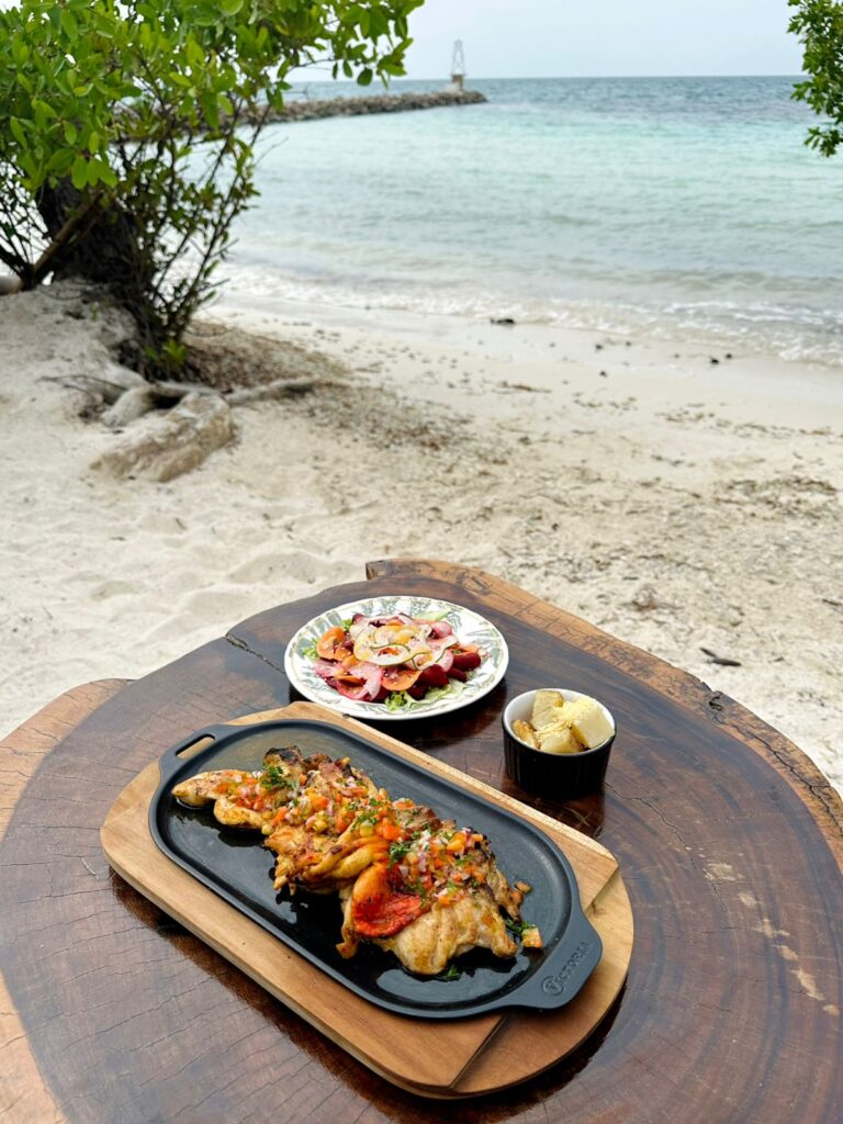 Pollo a la parrilla con especies caribeñas